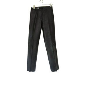 Brooks Brothers Black Super Soft Lamb Leather Mid Rise Pants Size 4